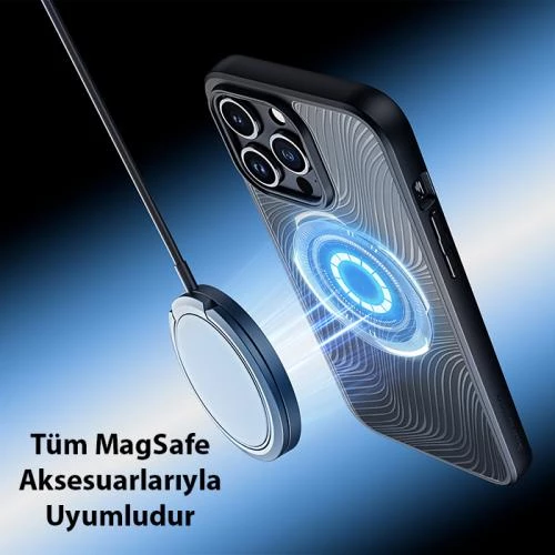 Polham iPhone 15 Pro İle Uyumlu Magsafeli Mat Silikon Kılıf, Darbe Emici, Kamera Korumalı Kılıf - 3