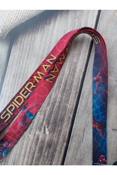 Spiderman Kart Askısı Yaka Kartı Boyun Askı Ipi Telefon Askısı - 3