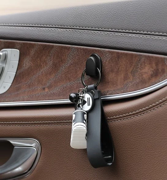 10 Adet Koblo Tutucu Siyah Çok Amaçlı Kanca Kablo Toparlayıcı Yapışkanlı Askı Araç İçi Askı Aparatı - 5