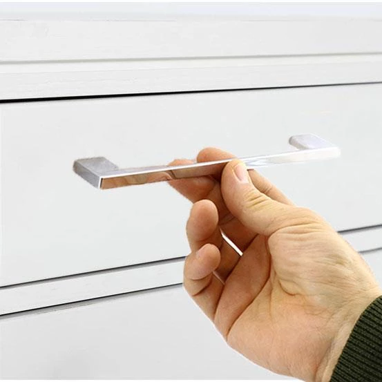 Yeni Lama 160 Mm Düz Mobilya Mutfak Dolabı Çekmece Dolap Kapak Kulpu Kulpları Kulbu Krom Metal Kulp - 5