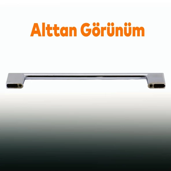 Yeni Lama 160 Mm Düz Mobilya Mutfak Dolabı Çekmece Dolap Kapak Kulpu Kulpları Kulbu Krom Metal Kulp - 4