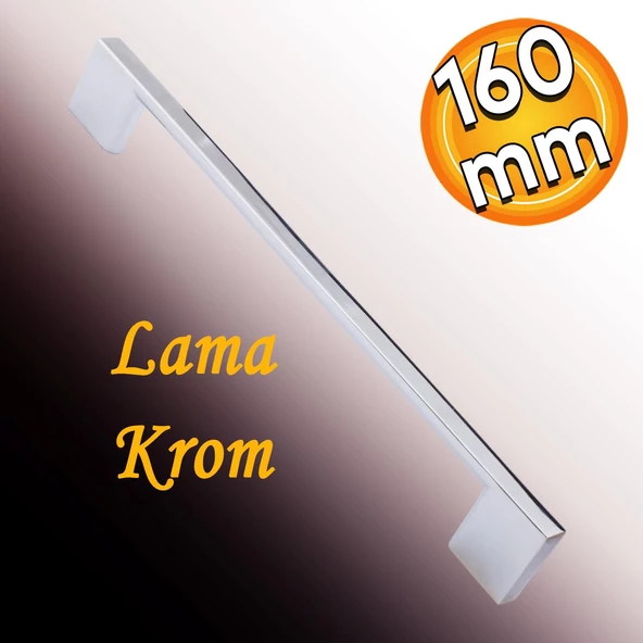 Yeni Lama 160 Mm Düz Mobilya Mutfak Dolabı Çekmece Dolap Kapak Kulpu Kulpları Kulbu Krom Metal Kulp