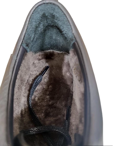 MARCOMEN 16399 İÇİ HAKİKİ KÜRK DERİ GENÇ ERKEK AYAKKABI - Resim 7