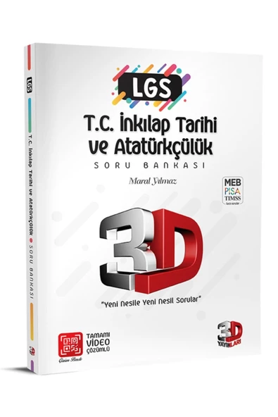 3D Yayınları 3D LGS Tc.inkılap Tarihi ve Atatürkçülük Soru Bankası ürün görseli