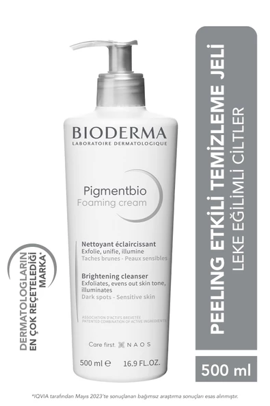 Pigmentbio Foaming Cream Aydınlatıcı Peeling Etkili Yıkama Jeli Yüz Ve Vücut 500 ml