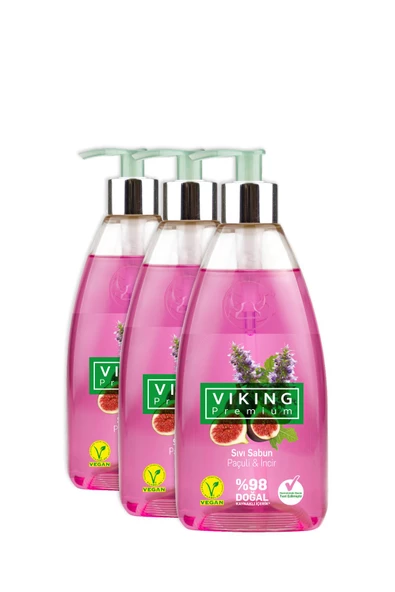 Viking Premium Sıvı Sabun Paçuli & İncir 500 ml 3 Adet