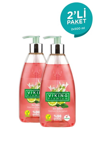 Viking Premium Sıvı Sabun Hanımeli&Bergamot 500 ml 2 Adet