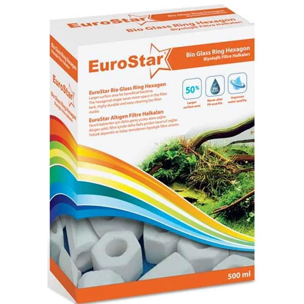 EuroStar Bio Filter Ring Hexagon 500 Ml ürün görseli