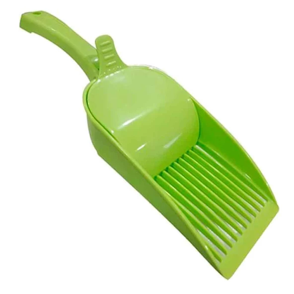 Strong Hazneli Kedi Kumu Toplama Küreği Yeşil 35 Cm ürün görseli