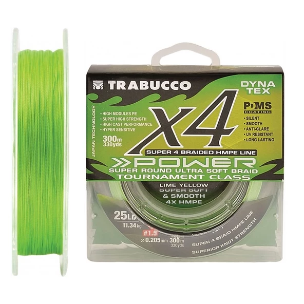 Trabucco Dyna Tex Pro 4B UV Lime Yellow 150m İp Misina