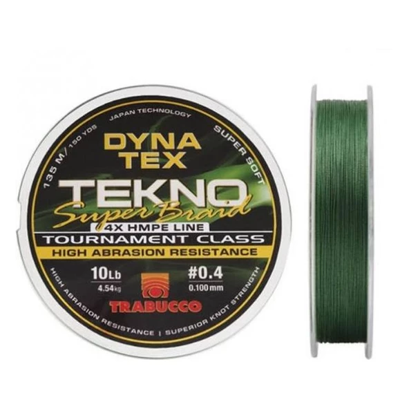 Trabucco Dyna Tex Tekno Super Braid 4B Dark Green 135m İp Misina ürün görseli