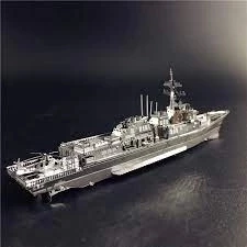 BURKE SINIFI SAVAŞ GEMİSİ 3D Metal Maket Bulmaca Puzzle modeli kitleri DIY 14+ Yaş 75+ parça - 5