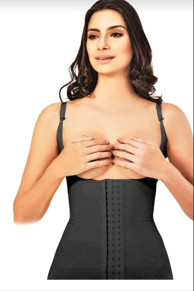 ELİT LİFE 975 ( K-10 ) BAYAN AGRAFLI GÖBEK TOPARLAYICI BEL KORSE 2 ADET - 2