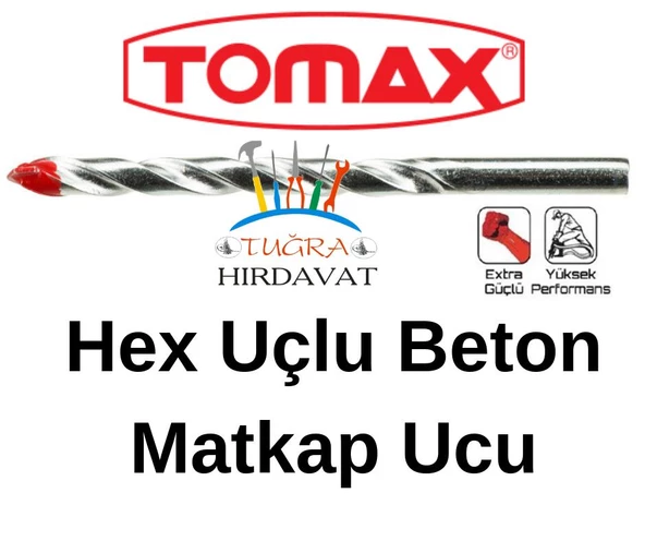 Tomax Beton Delme Matkap Ucu 9 mm - Resim 2