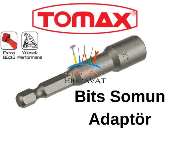 Tomax Bits Somun Adaptör 13x65 mm Bits Lokma - 2