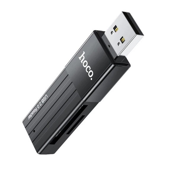 HOCO HB20 2in1 Hafıza Kart Okuyucu USB 2.0 Çevirici Adaptör