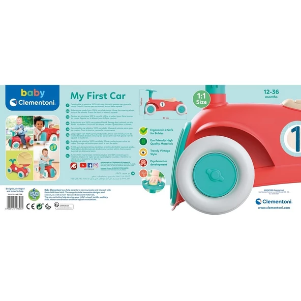 17308 Baby Clementoni İlk Klasik Arabam / 12-36 ay - 5