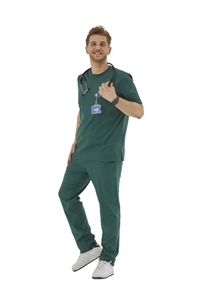 CERES- Erkek Likralı Yeşil Üniforma Takım ürün görseli