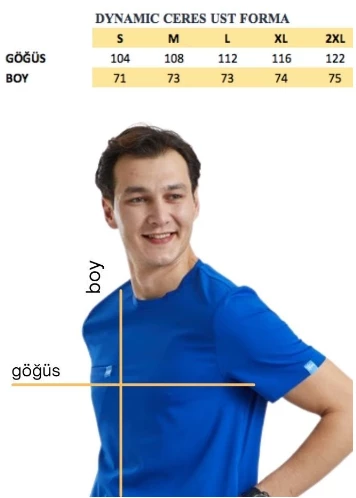 CERES- Erkek Likralı Yeşil Üniforma Takım - Resim 3