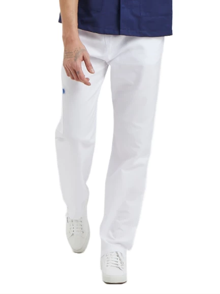 BASIC- Erkek Likralı Beyaz Üniforma Pantolon. ürün görseli