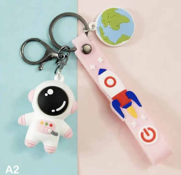 Astronot  Tasarımlı Anahtralık Çanta Süsü - Resim 2