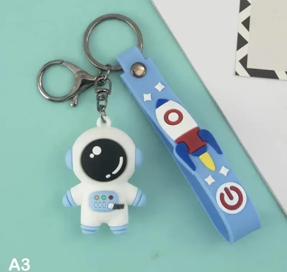 Astronot  Tasarımlı Anahtralık Çanta Süsü - Resim 4
