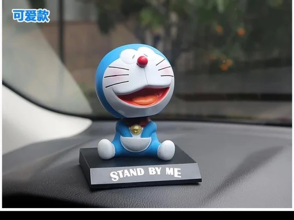 Anime Doraemon Sallanan Kafa Telefon Tutucu Araba Aksesuarı