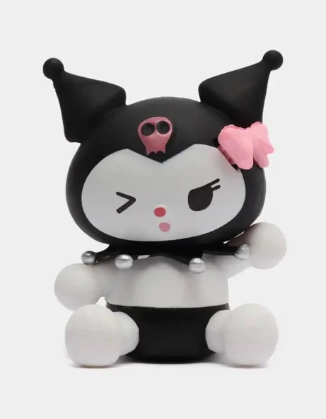 Kuromi My Melody Cinnamoroll Pochacco Pompompurin Hello Kitty 6 Parça Figür Seti - 7