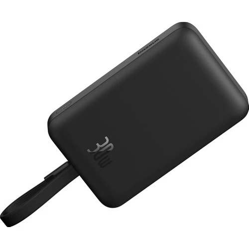 Baseus Mgsafe Mini 30W 10.000 Mah Type-C Kablolu Kablosuz Şarjlı Powerbank Siyah - 5