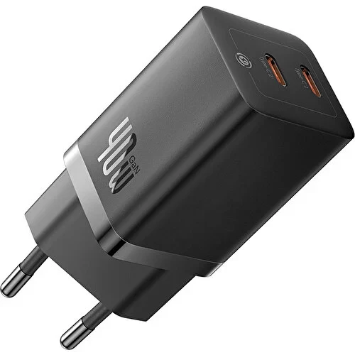 Baseus Gan5 Pro 40W Şarj Cihazı Siyah - 3
