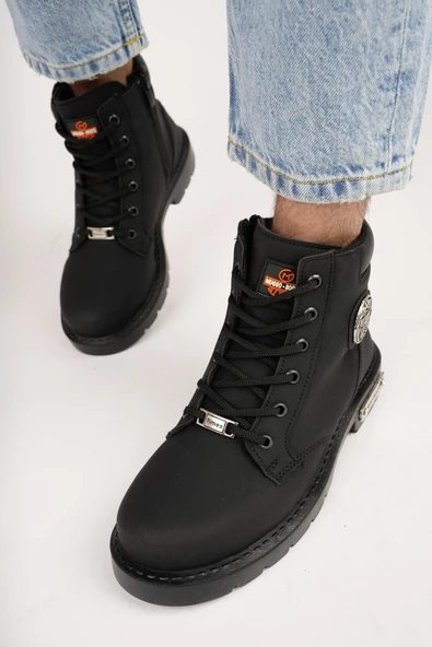 Muggo M930 Garantili Kauçuk Sağlam Esnek Outdoor Treking Kışlık Su Ve Soğuk Geçirmez Unisex Bot - 4
