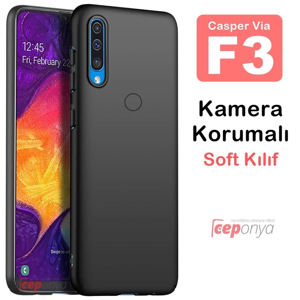 Casper Via F3 Kılıf Kamera Çıkıntılı Soft Silikon