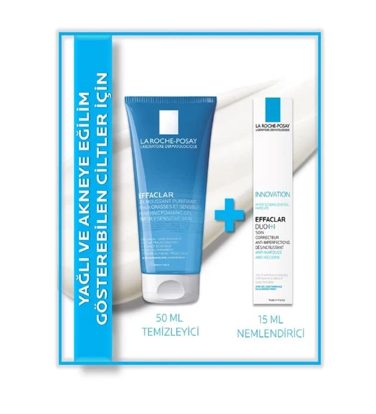 La Roche Posay Effaclar Tanışma Kiti - Effaclar Gel 50 ml + Effaclar Duo 15 ml Hediyeli