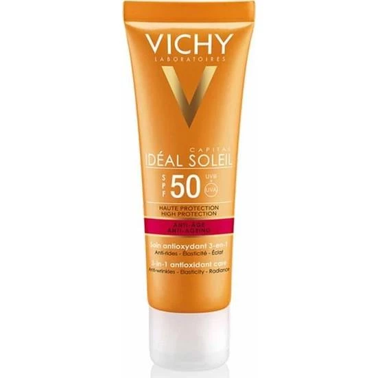 Vichy Capital Ideal Soleil Anti-Age 3in1 Antioxidant Care Cream SPF50 50 ml