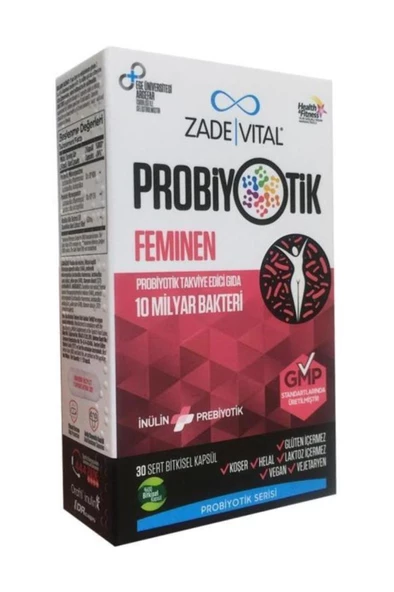 Zade Vital Probiyotik Feminen 30 Kapsül