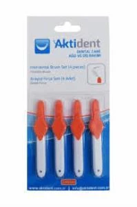 Aktident Arayüz Fırçası 0,45 mm Turuncu 4'lü