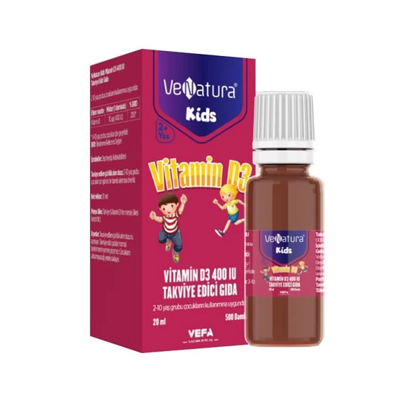 Venatura Kids Vitamin D3 Damla 20 ml ürün görseli