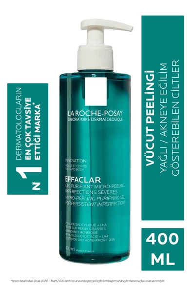 La Roche-Posay Effaclar Micro Peeling Purifying Gel 400 ml ürün görseli 1