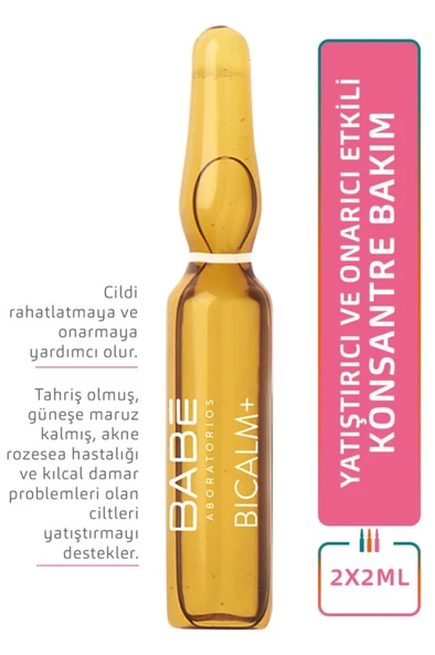 Babe Bicalm+ Ampul Yatıştırıcı Ve Onarıcı Etkili Konsantre Bakım 2x2ml - 2