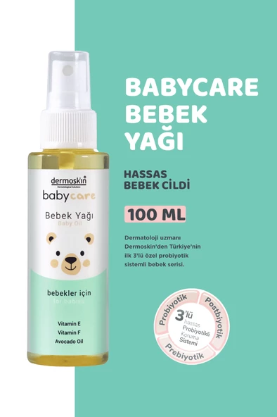 Dermoskin Babycare Bebek Yağı 100 ml ürün görseli