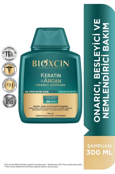 Bioxcin Keratin & Argan Onarıcı Şampuan 300 Ml - Yıpranmış Ve Hasar Görmüş Saçlar - 2