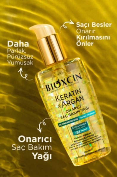 Bioxcin Keratin & Argan Onarıcı Saç Bakım Yağı 150 Ml - Yıpranmış Ve Hasar Görmüş Saçlar - 2