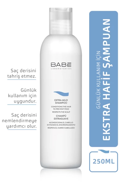 Babe Laboratorios Extra Mild Shampoo - Günlük Kullanım için Ekstra Hafif Şampuan 250 ml - Resim 2