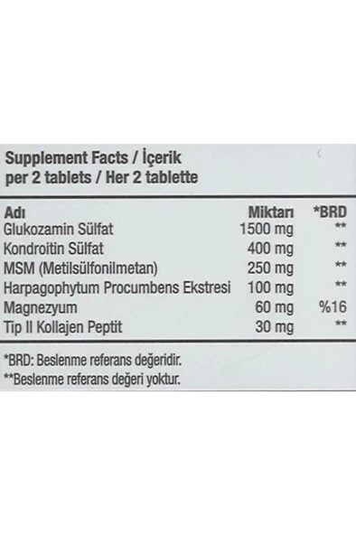 Ocean Glukozamin Kompleks 60 Tablet 3 Al 2 Öde - Resim 3