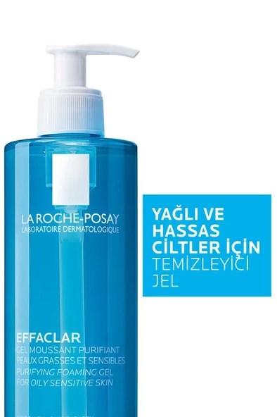La Roche Posay Effaclar Gel 400 ml - Yağlı Ve Hassas Ciltler İçin Temizleyici Jel - 2