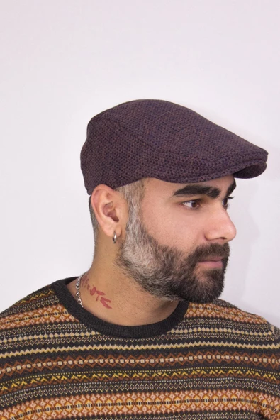 erkek kasket şapkası-9542-1 - Resim 2