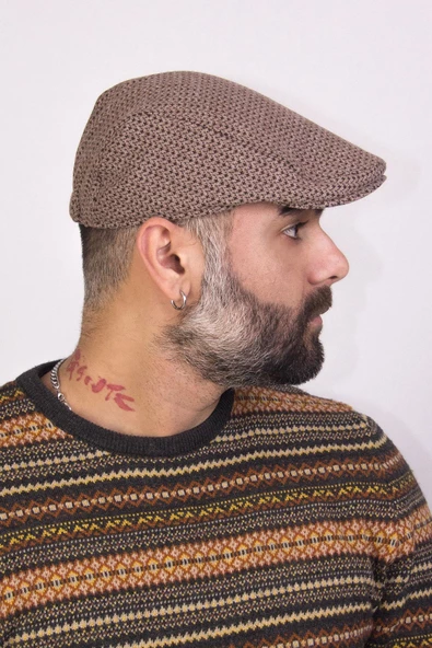 erkek kasket şapkası-9542-1 - Resim 3