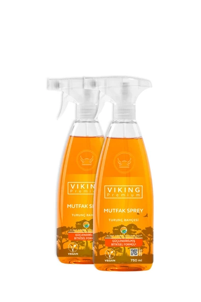 Viking Premium Mutfak Spreyi Turunç Bahçesi 750 ml 2 Adet