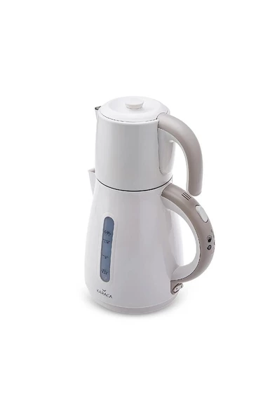 Daystar Çelik Demlikli 2 In 1 Çay Makinesi Ve Su Isıtıcı Kettle Latte - 2
