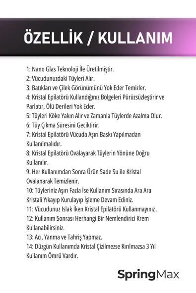 Crystal Eraser Epilasyon Aleti Tüy Silgisi Tüy Alıcı Fiziksel Kristal Epilatör Ma - 3